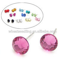 zircon beautiful designs for women single stone earring designs